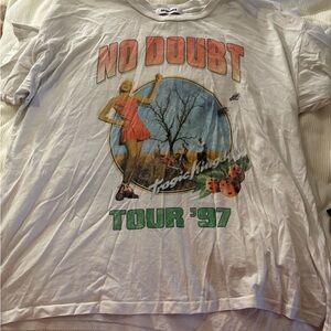 Daydreamer White Crewneck Tee with Black Logo Tag